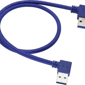 左右角 USB 3.0 A 公延長線90 度